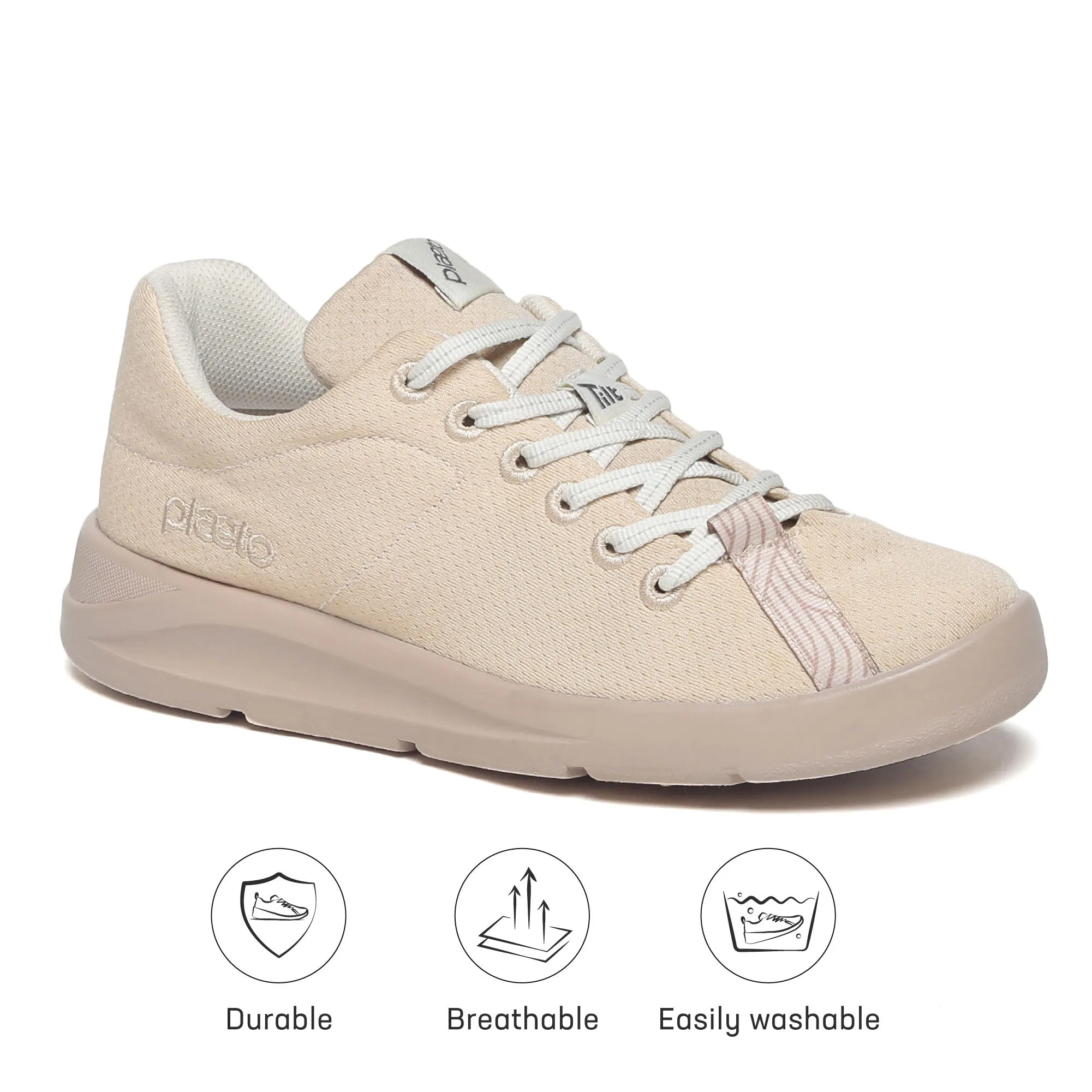 Aura Sports Shoes For Women - Beige / Brown Styles Of Work Boots
