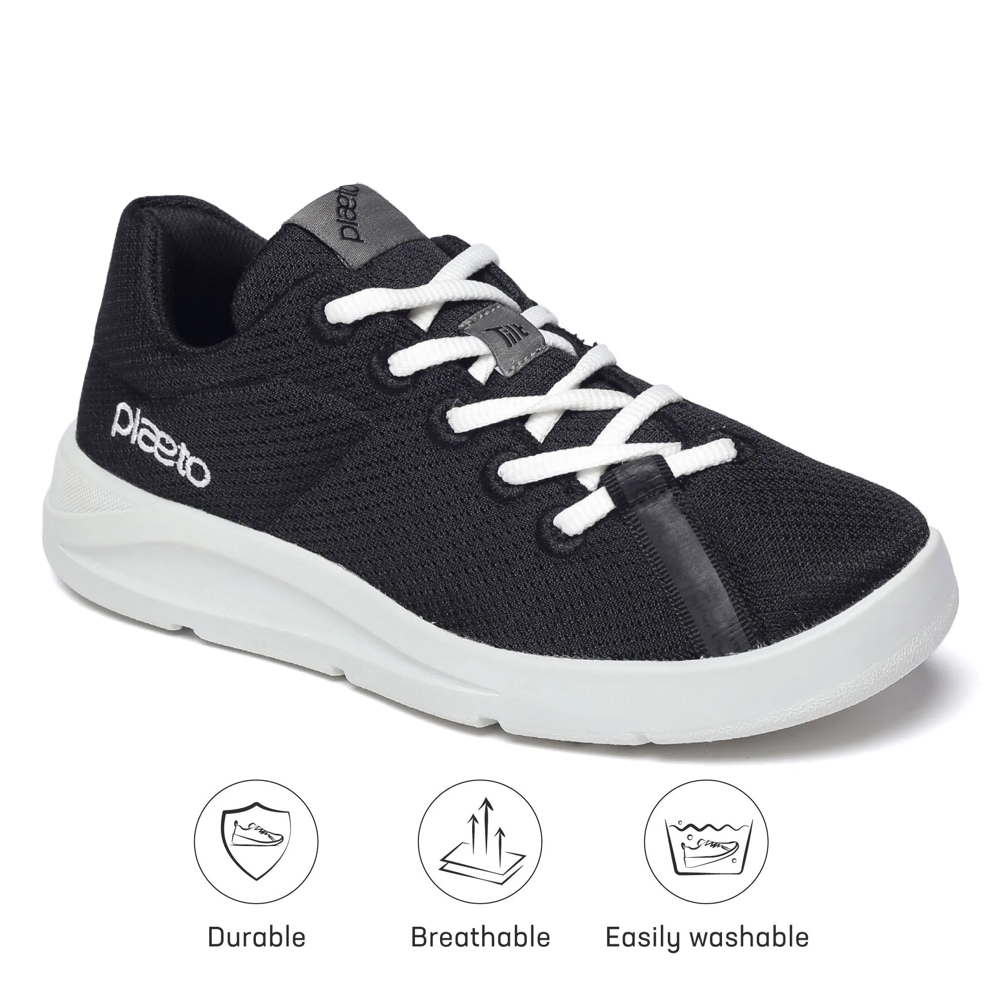 Workhog - Pull On Work Boots Aura Sports Shoes For Women - Black / Grey