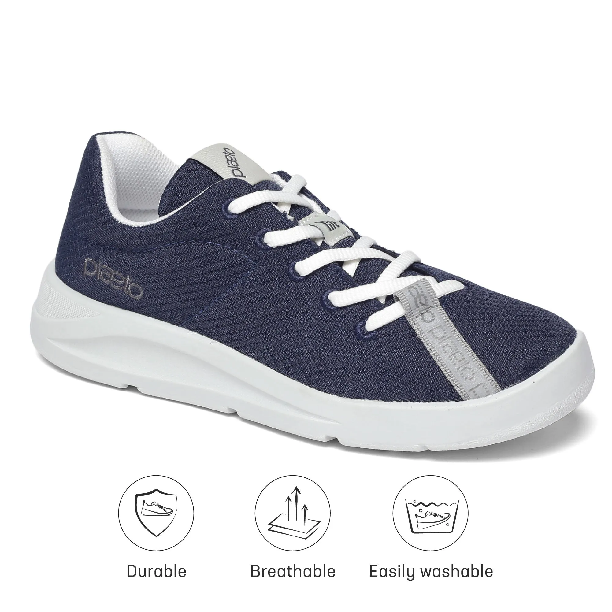 Work Boots Nearby Aura Sports Shoes For Women - Navy Blue / Grey