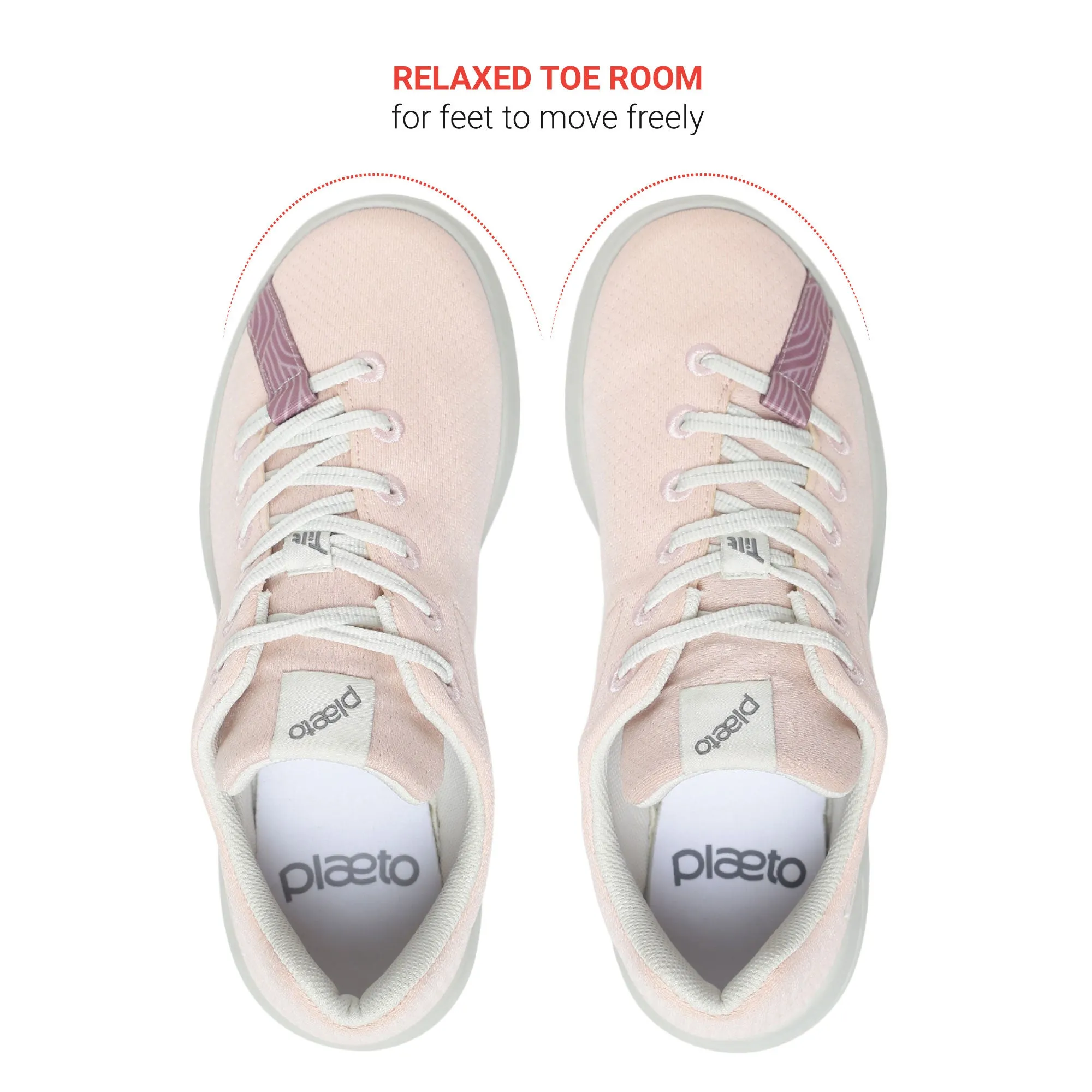 Low Cut Slip On Work Boots Aura Sports Shoes For Women - Pink / Grey