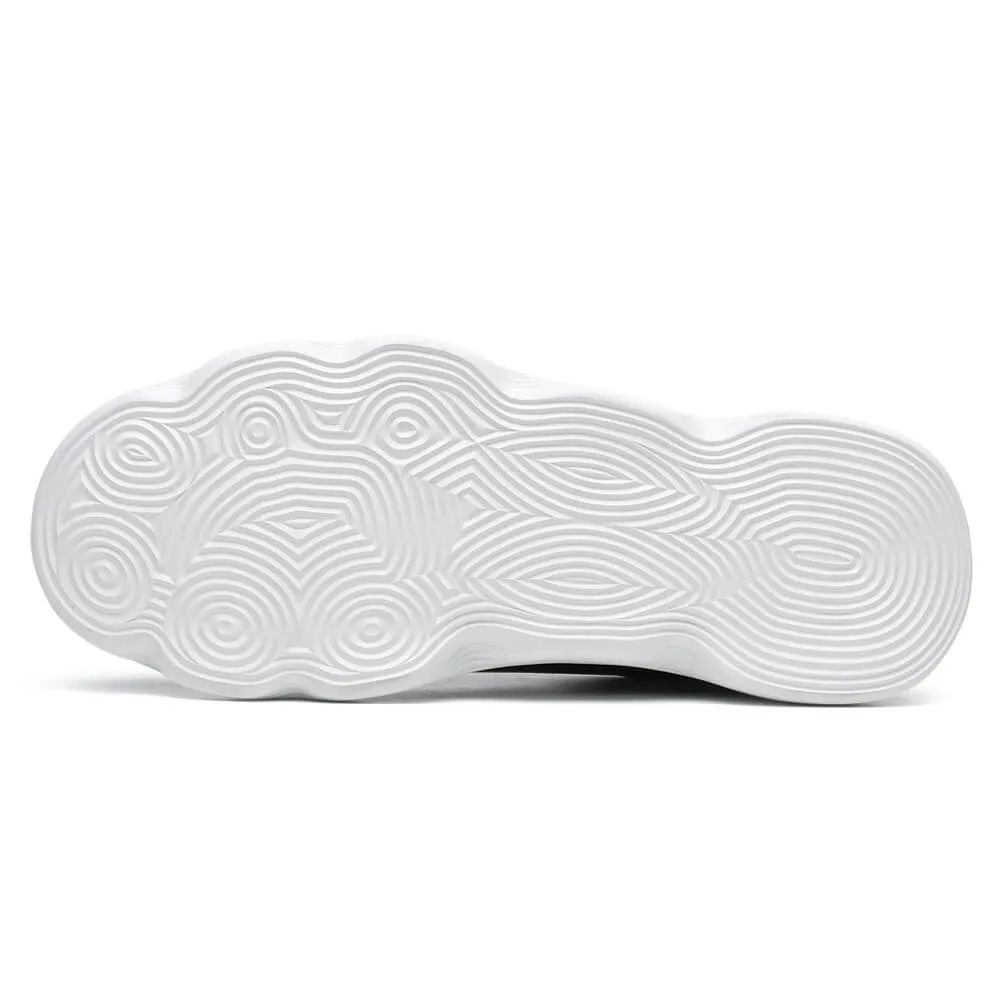 6 CM/2.36 Inches CMR CHAMARIPA  Men's Black Leather Elevator Sneakers - Stylish Height-Boosting Footwear Nb Sneakers