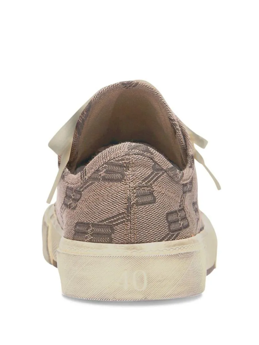 Balenciaga Paris Monogram Sneakers Shoes White Comfort Sneakers