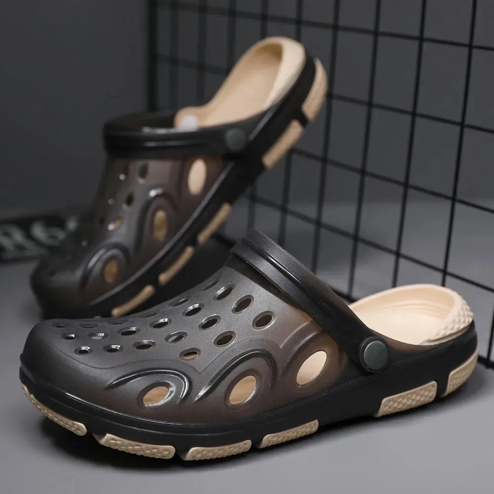 Crock Sandals Baotou Sandals Outdoor Wear Half Drag Beach Shoes Men