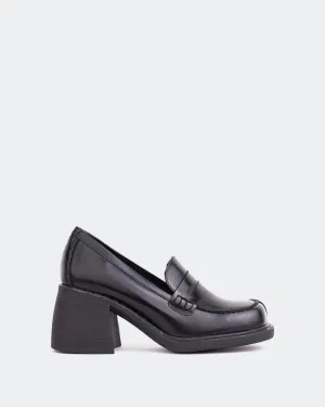 Basket Weave Loafers Beckam Black Leather