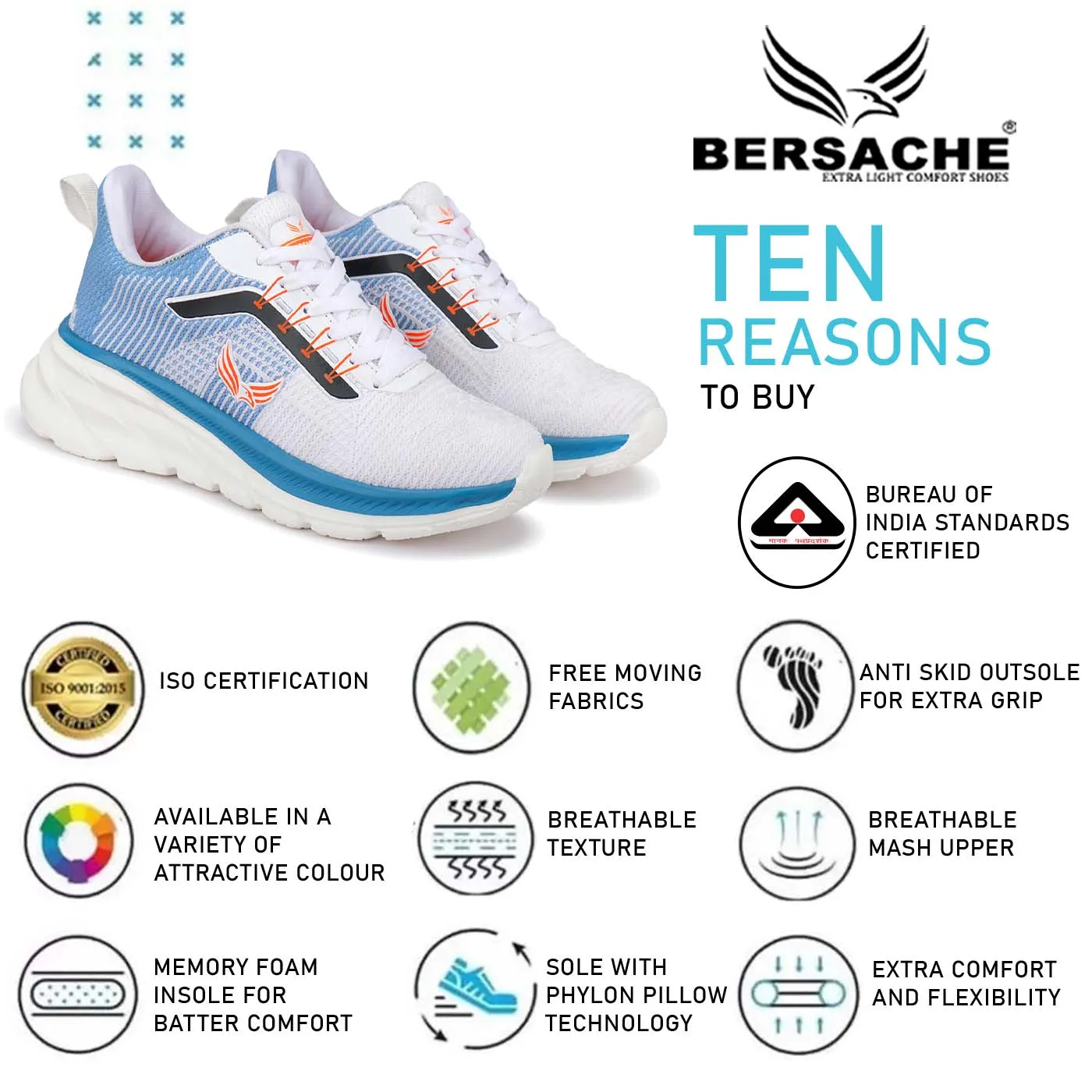 Halloween Cookie Slippers Bersache Sneaker, Loafers ,Casual with extra comfort snearkers for men  -8020 (Blue)