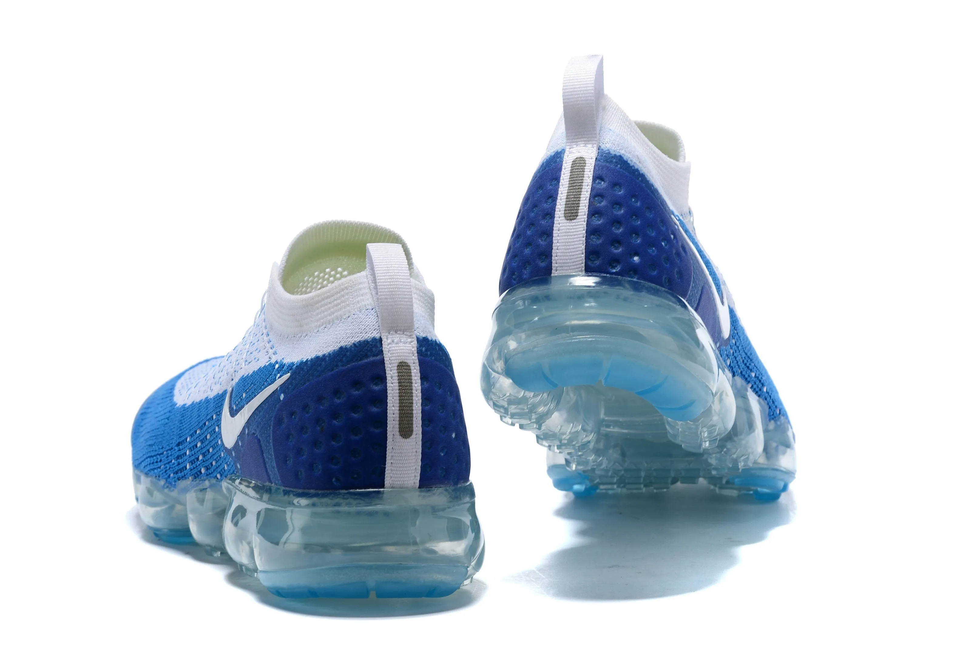 Asics Strength Training Shoes Nike Air Vapormax Flyknit 2 White Blue Shoes Sneakers Men Sale Size US 7, 8, 8.5, 9, 10, 11