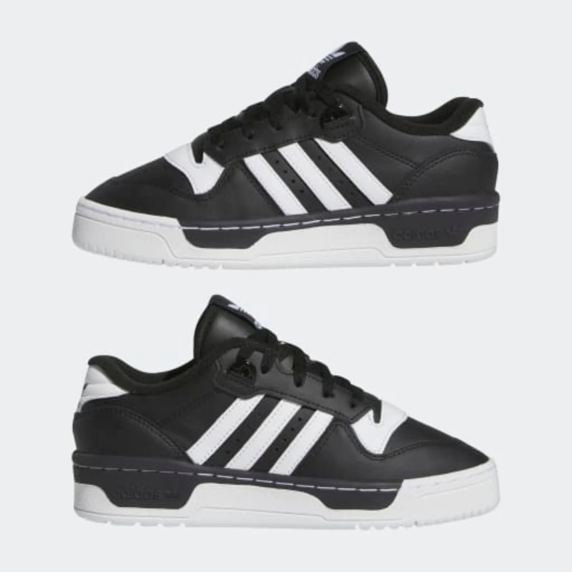 Big Kids' Adidas Rivalry Low "Black White" Adidas Mtb Bike Shoes