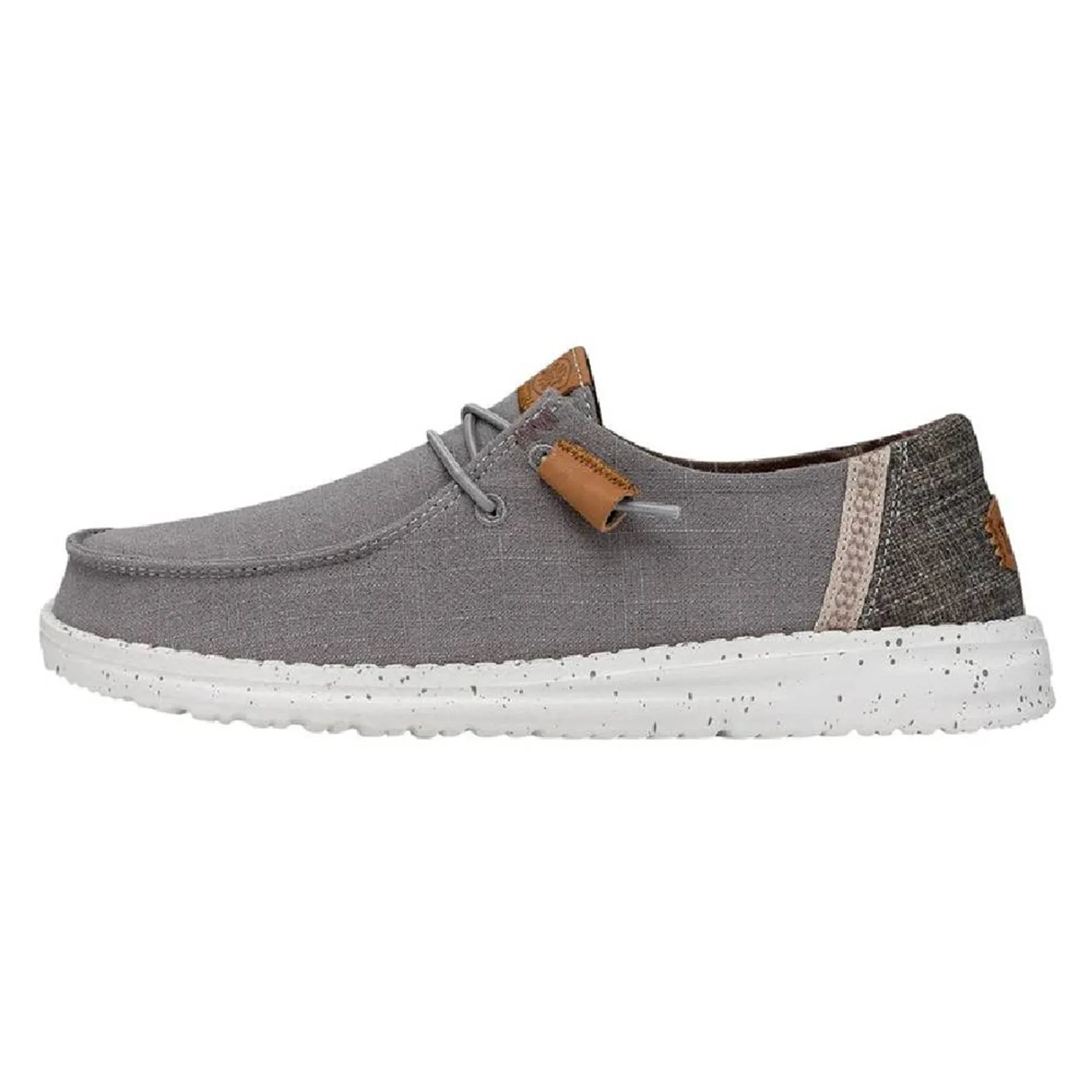 Hey Dude Wendy Washed Canvas Grey Best Slip On Sneaker For Walking