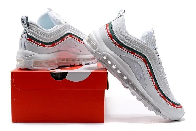 Asics Shoes Rating Nike Air Max 97 x Undefeated White Men Shoes Sale Size US 7-11