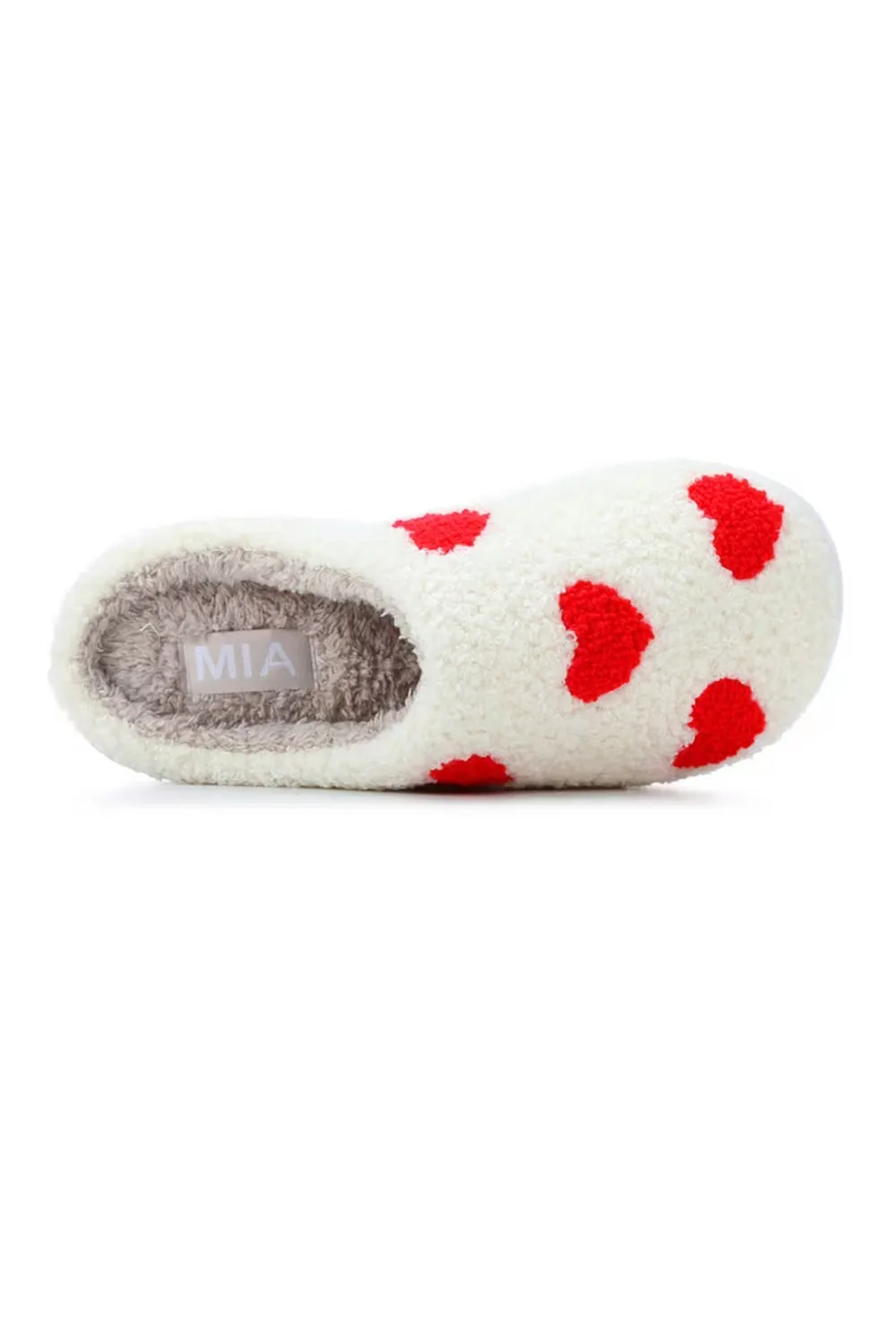 MIA Cozi Red Heart Slippers for Women in Red/White | GS1412401-REDHEART Bravest Studios Toe Slippers