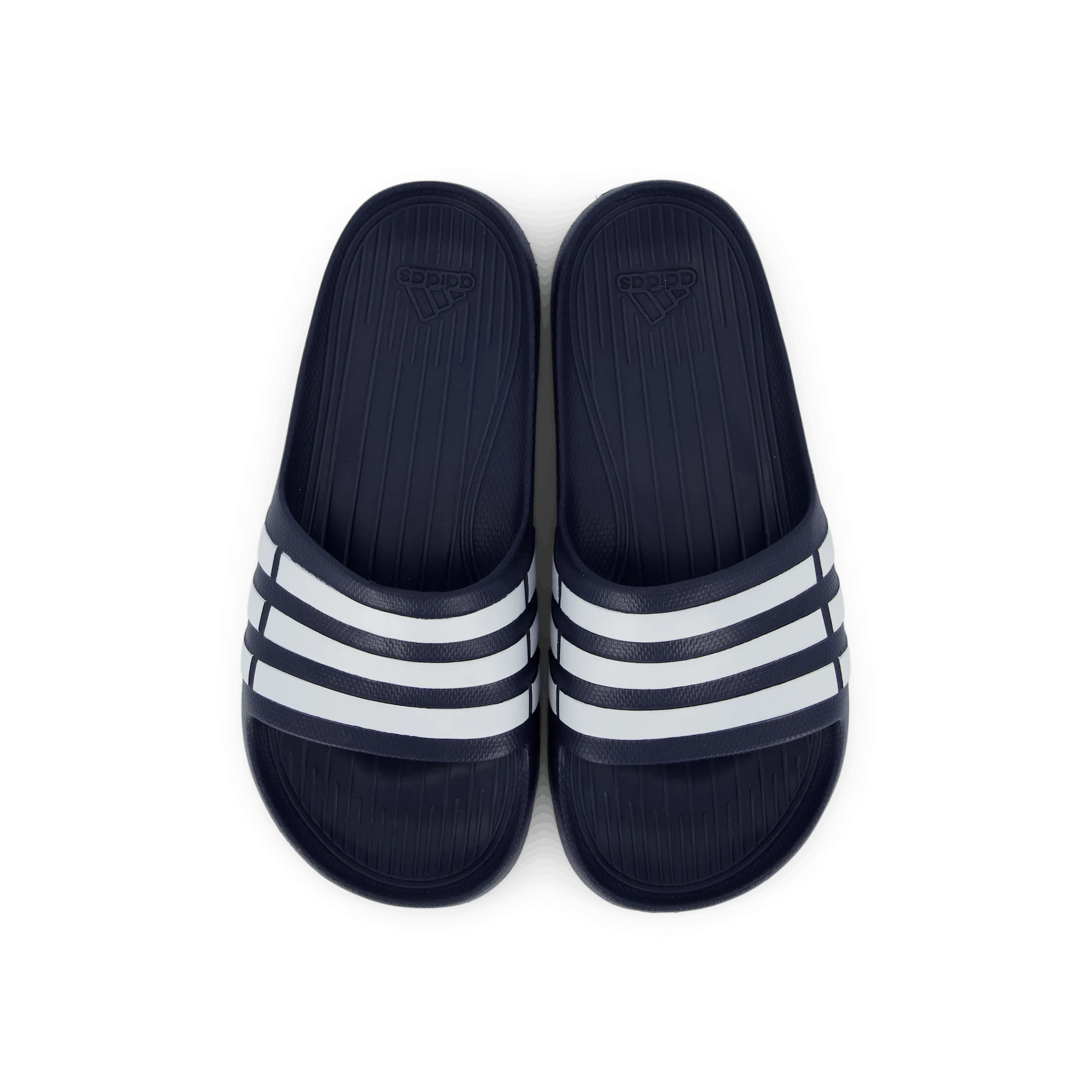 Duramo Slides Dark Blue / White / Dark Blue Flip Flops Leder