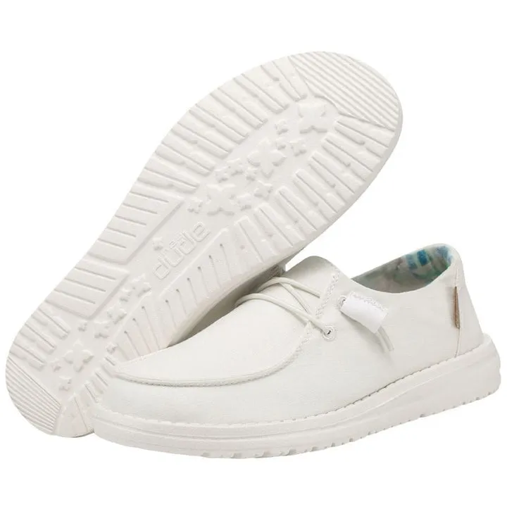 Wide Fit Slip On Hey Dude Wendy Silk Moon