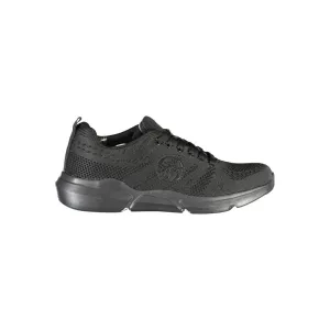 Sergio Tacchini Sleek Black Lace-up Sneakers with Contrast Detailing Abound Sneakers