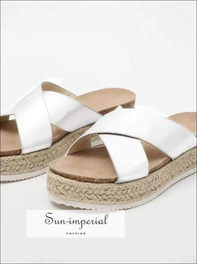 Sunset Flip Flops Brown Summer Women Slippers Open Toe Platform Casual Shoes each Ladies Outdoor Flip Flops X Shape