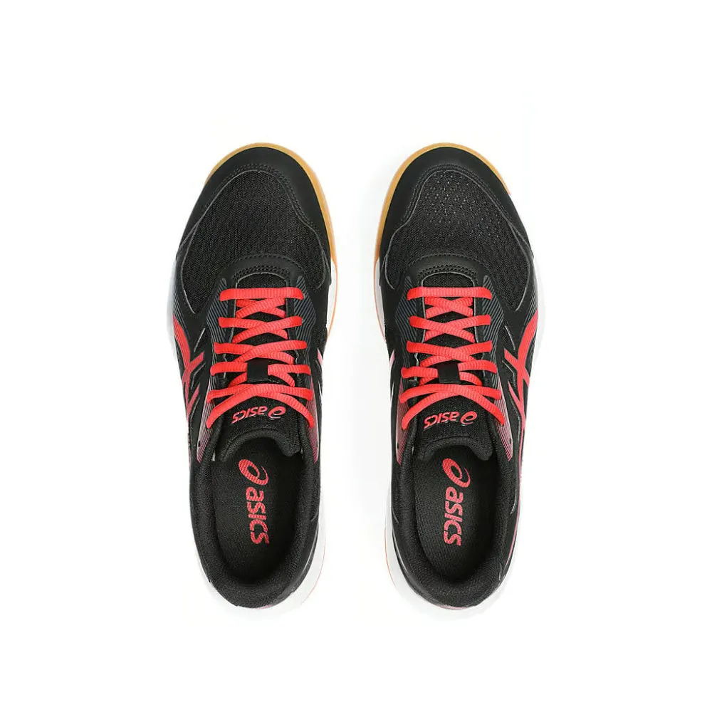 Best Asics Shoes For Running And Strength Training ASICS Men's Upcourt 5 Badminton Shoe (Black/Classic Red)