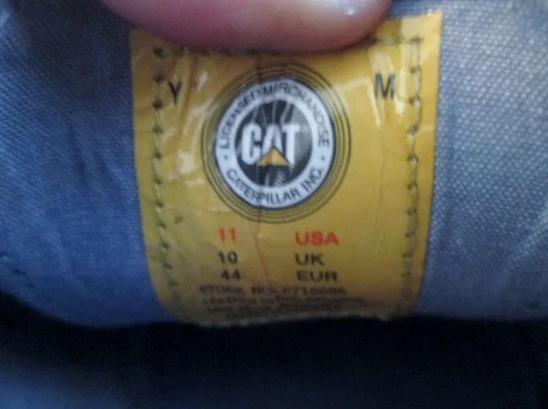 Mens CATERPILLAR Leather WINGTIP OXFORD Loafers Shoes 11 BURGUNDY BROWN Loafers And White Socks