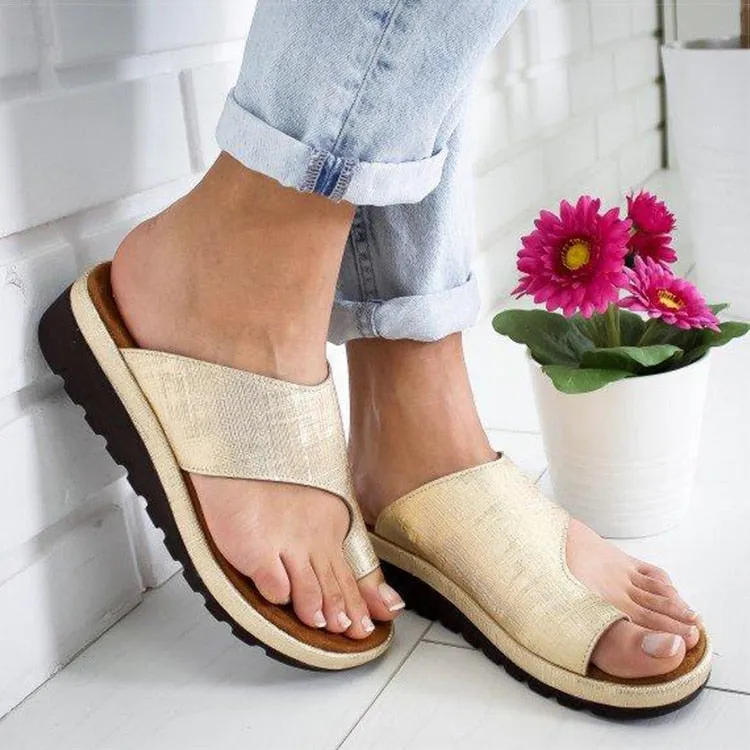 Dollar Flip Flops 2022 Wenkouban Women Sandals Casual Flip-flops Summer Shoes Woman Wedges Sandals Platform Heels Sandalias Mujer Big Toe Foot Correction Shoes