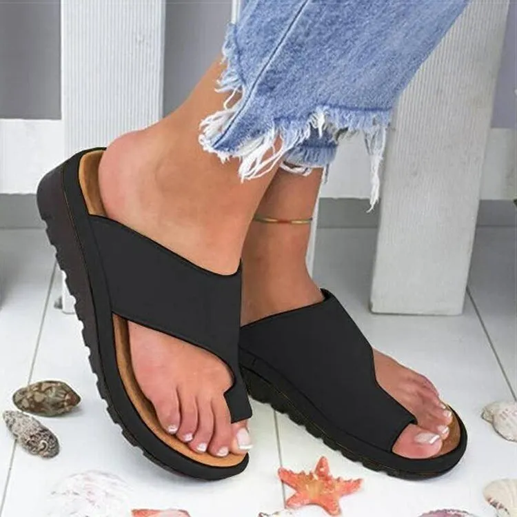 Ice Cream Flip Flops Wenkouban Women Sandals Casual Flip-flops Summer Shoes Woman Wedges Sandals Platform Heels Sandalias Mujer Big Toe Foot Correction Shoes