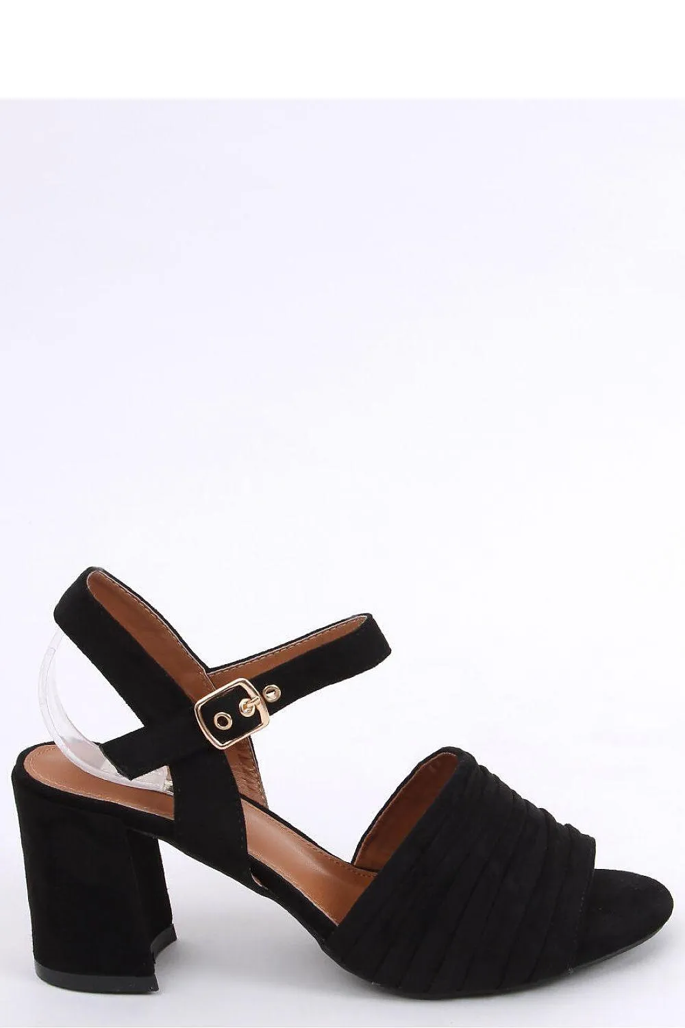 Forever In Flip Flops Chic Black Suede Heeled Sandals Model 167469
