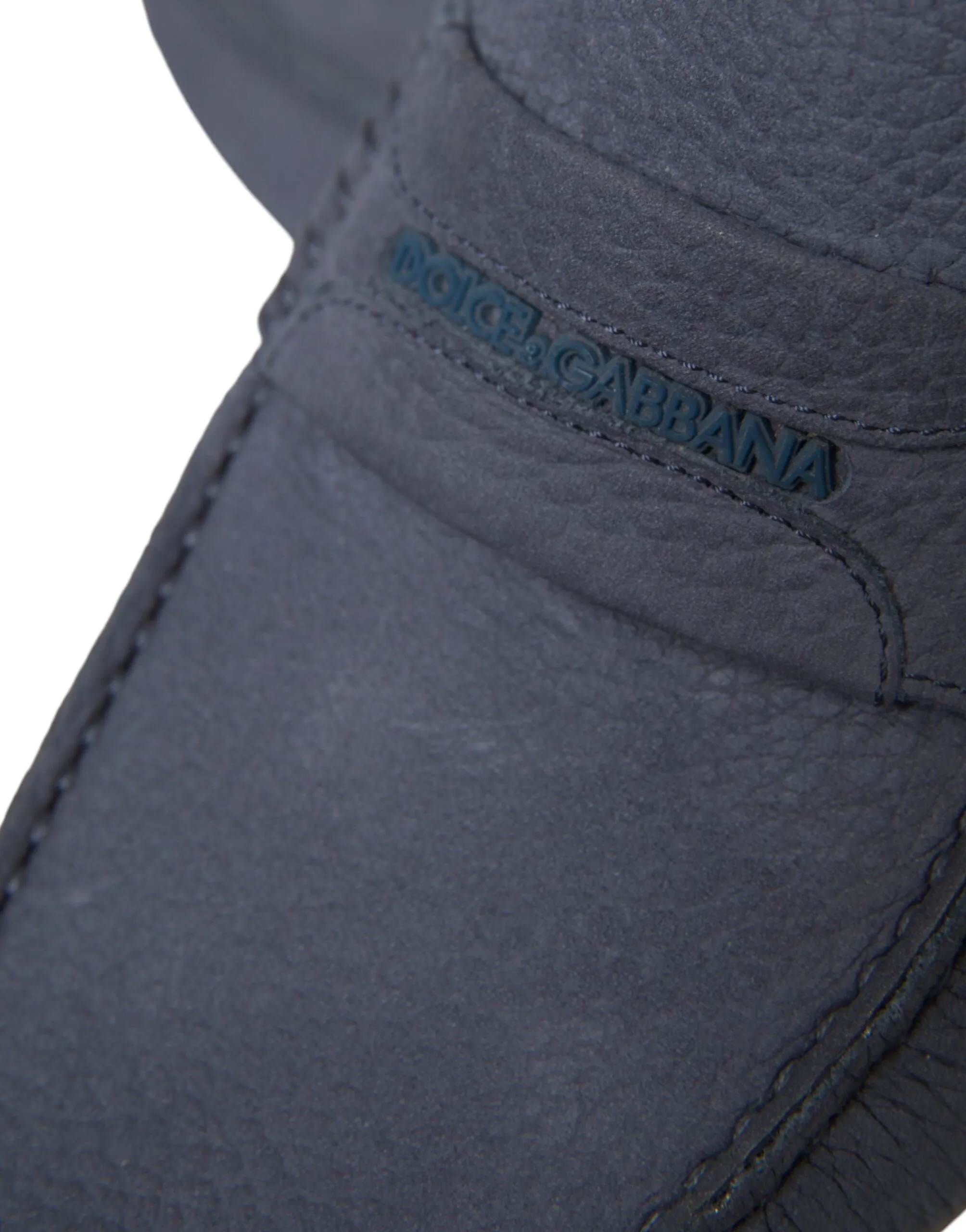 Dolce & Gabbana Blue Calf Leather Slip On Moccasin Shoes J Crew Suede Loafers