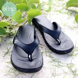 Pillow Flip Flops Black Kona  -- Pali Hawaii Flip Flops