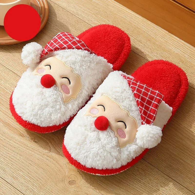 Chicmy Furry Slippers for Home Designer Shoes Women Flats Christmas Indoor Fur Slides Luxury Plush Winter Shoes Girls Red Xmas Footwear Nfl Slippers