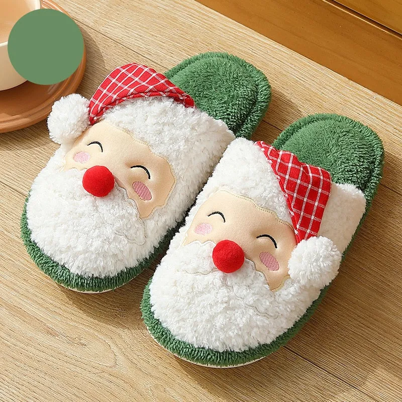Chicmy Furry Slippers for Home Designer Shoes Women Flats Christmas Indoor Fur Slides Luxury Plush Winter Shoes Girls Red Xmas Footwear Burkenstock Slippers