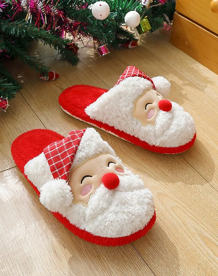 Most Comfort Slippers Chicmy Furry Slippers for Home Designer Shoes Women Flats Christmas Indoor Fur Slides Luxury Plush Winter Shoes Girls Red Xmas Footwear