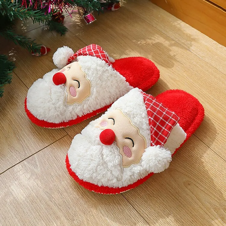 Chicmy Furry Slippers for Home Designer Shoes Women Flats Christmas Indoor Fur Slides Luxury Plush Winter Shoes Girls Red Xmas Footwear Disposable House Slippers