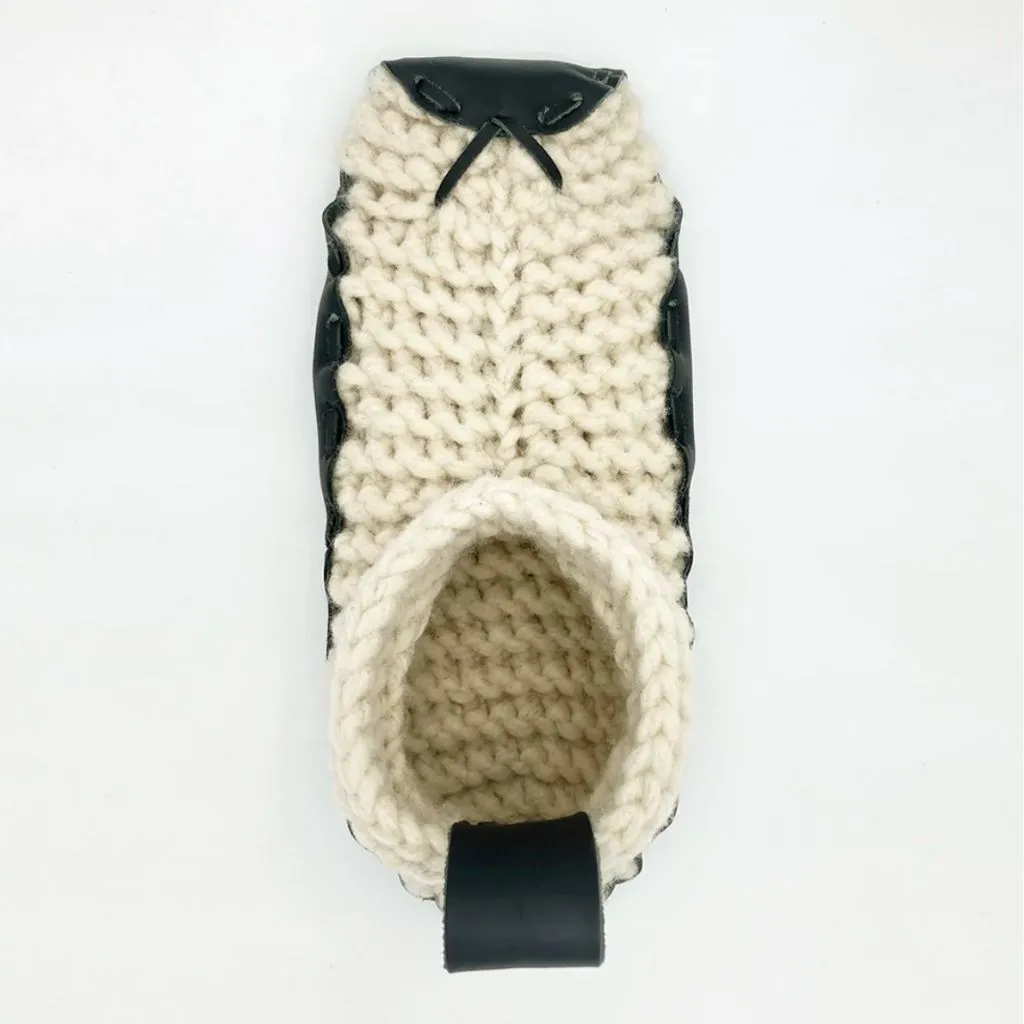 Chilote House Shoes   Organic Leather   Wool Spongebob Squarepants Slippers