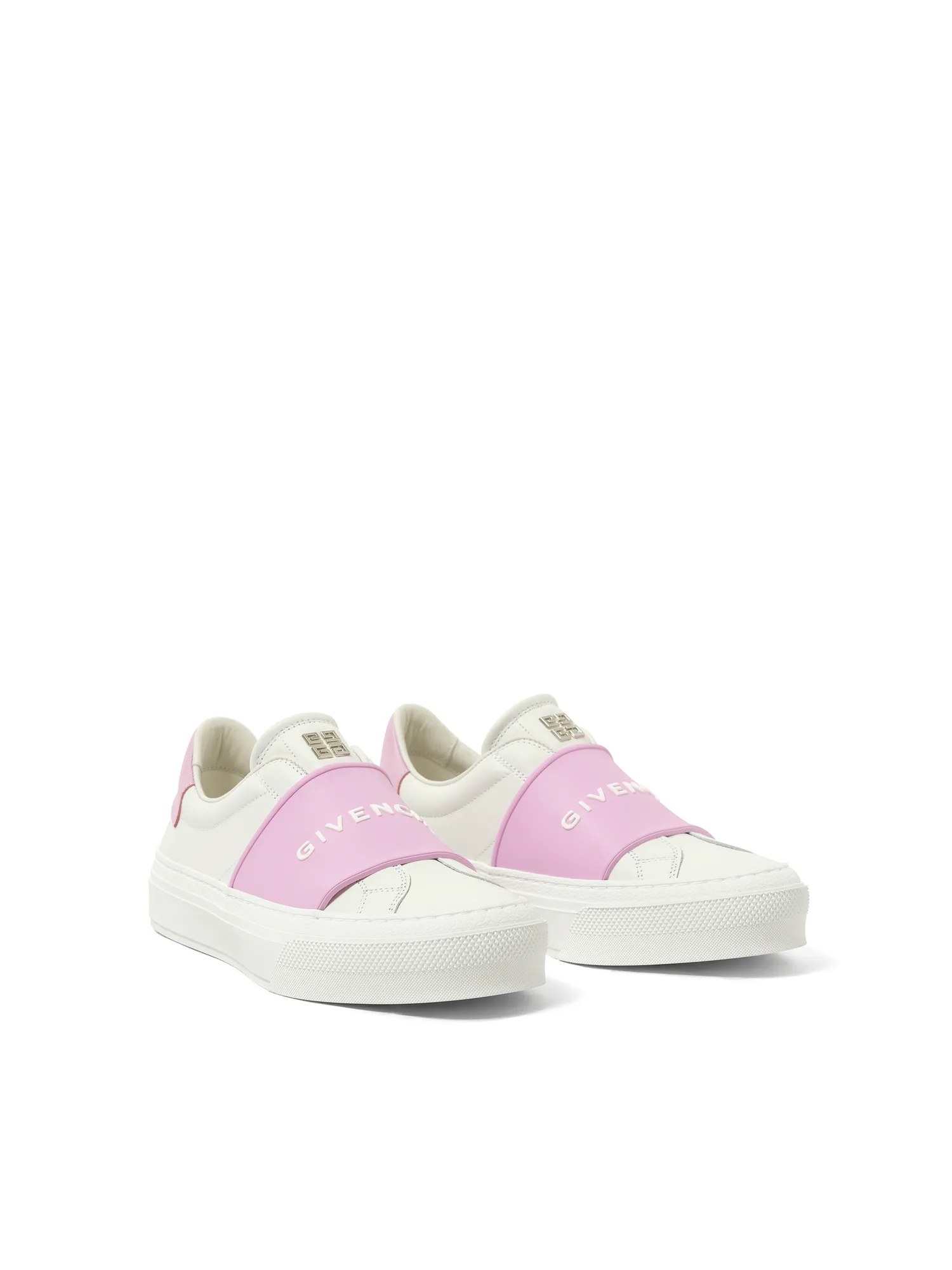 Sneakers Groton Ct City Sport Elastic Band Sneaker in White/Pink
