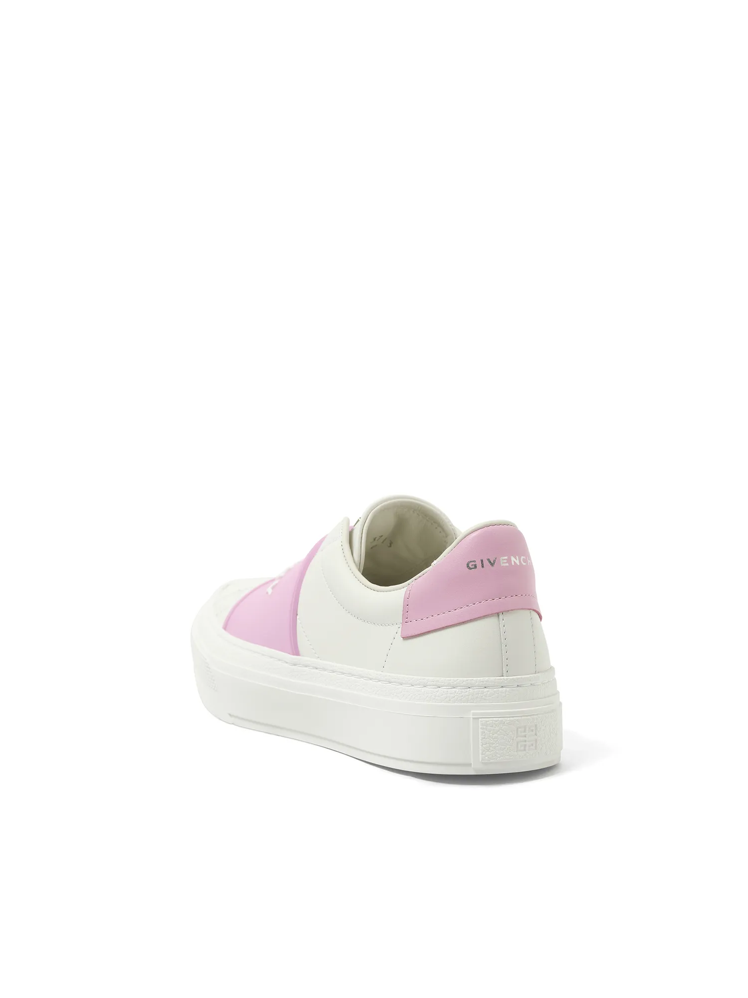 Sneakers With Lace City Sport Elastic Band Sneaker in White/Pink