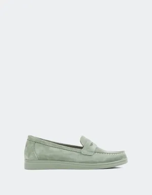 Nice Loafers Sperry Green Suede