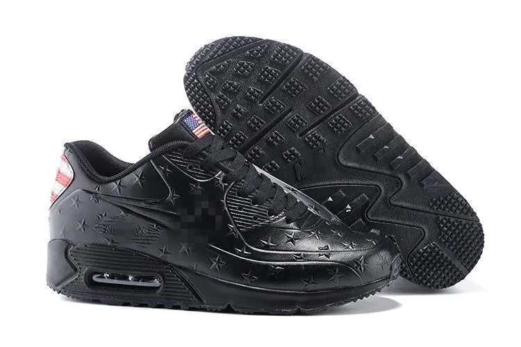 Nike Air Max 90 'Independence Day Black' Shoes Sneaker Sale Men Size US 7-11 Asics Gel Kinsei 6 Running Shoe