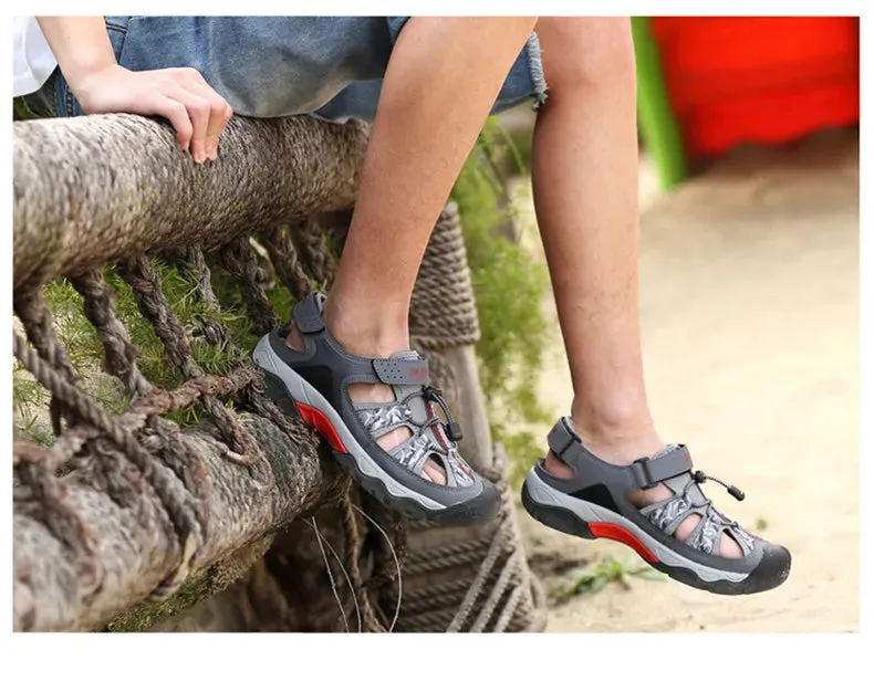 Sandals Church Classic Summer Men Sandals Fashion Large Size Beach Sandals New Breathable Casual Flat Sandals Men Outdoor Non-slip Wading Shoes