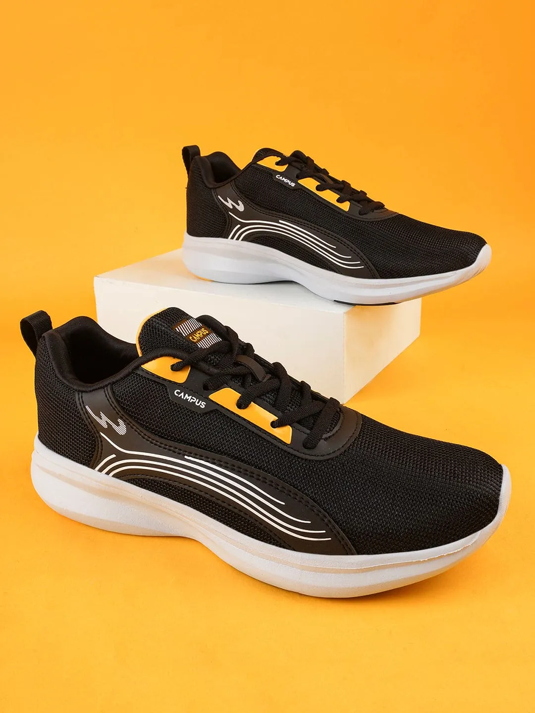 Shoes For Walking And Running RUSH Black Men's Running Shoes