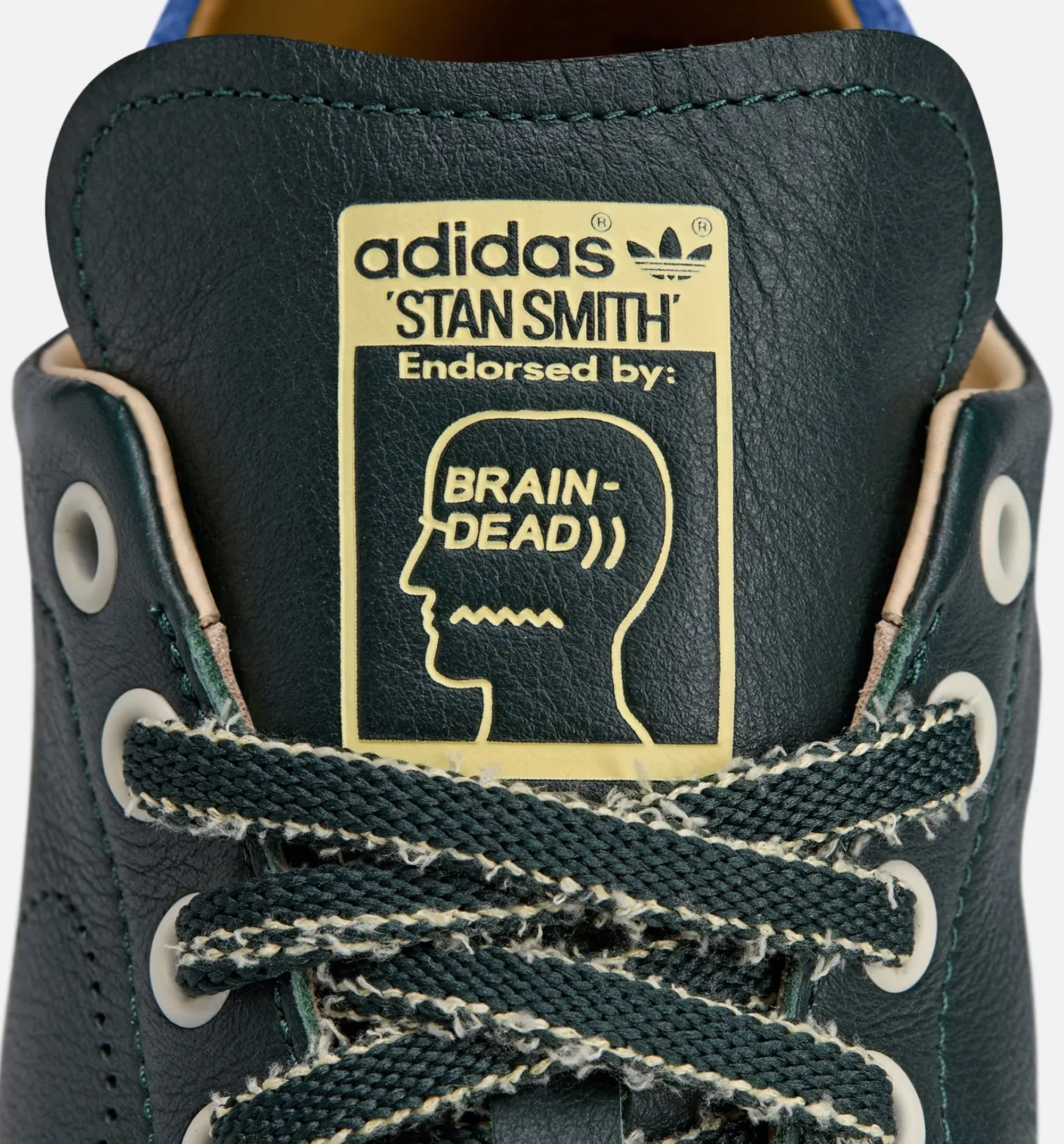 Brain Dead x Stan Smith Shadow Green Mens Lifestyle Shoe - Shadow Green/Light Blue/Sand Adidas Sports Shoes Adidas