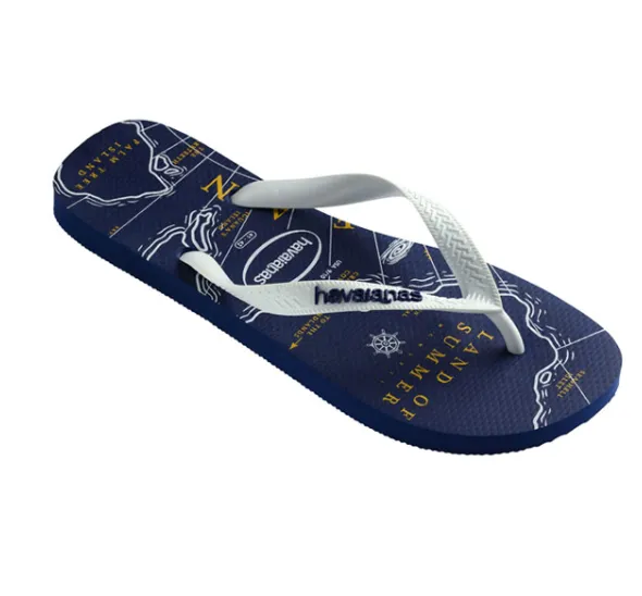 HAVAIANAS TOP NAUTICAL - NAVY BLUE.WHITE.NAVY BLUE Slippers Eu Size