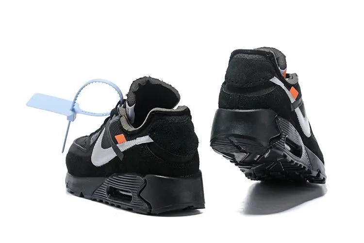 Asics 2022 Running Shoes OFF-WHITE x Nike Air Max 90 'Black' Shoes Sneaker Sale Men Size US 7-11