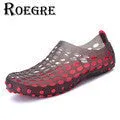 ROEGRE New Arrival Summer Comfortable Mens Flip Flops Outdoor Beach Sandals Black Blue Red White Casual Slippers Slide Sandals Furry