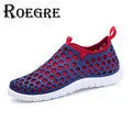 ROEGRE New Arrival Summer Comfortable Mens Flip Flops Outdoor Beach Sandals Black Blue Red White Casual Slippers Slides Footwear