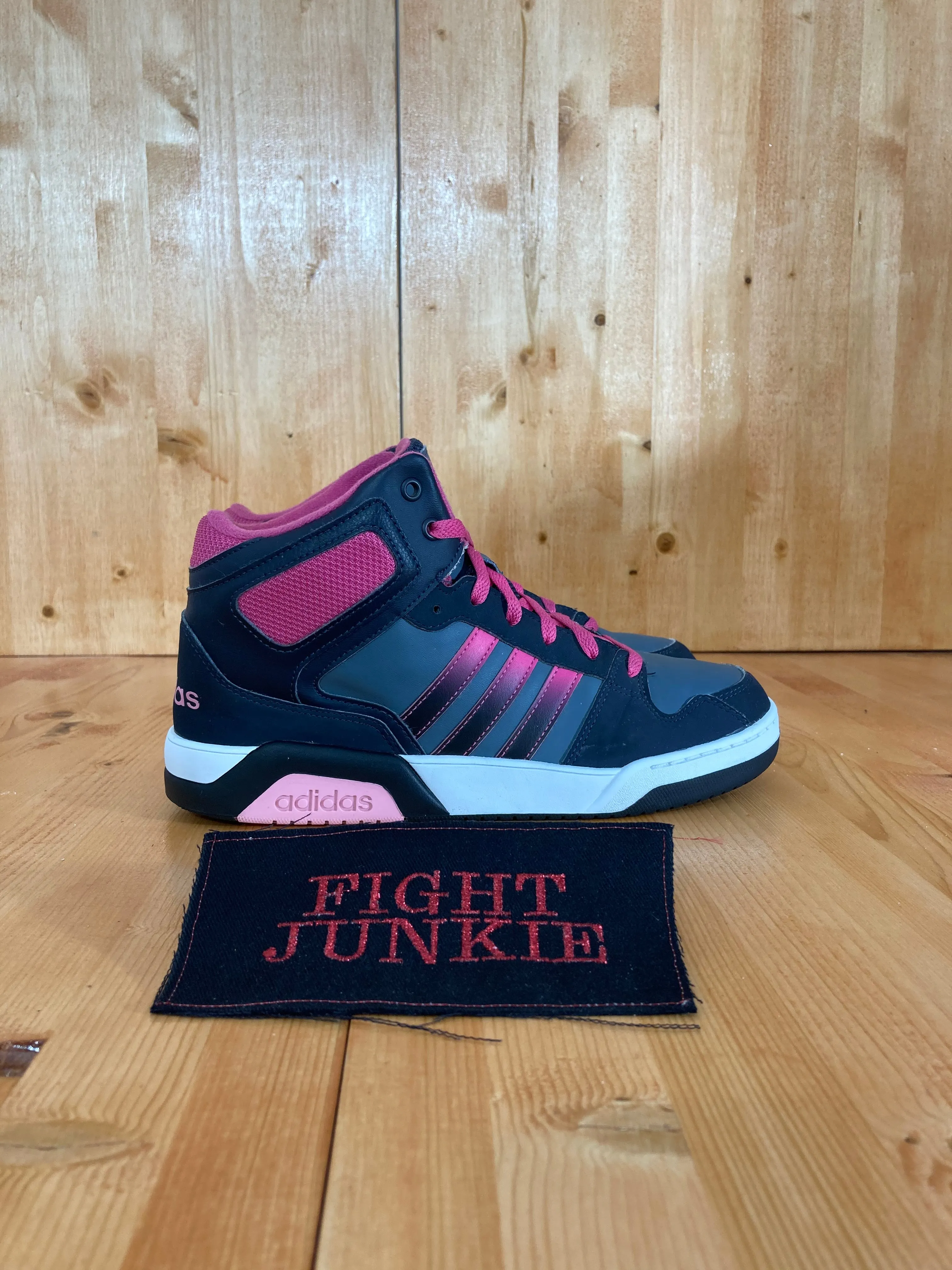 Adidas NEO BB9TIS Retro Style Youth Size 7 High Top Shoes Sneakers Adidas 90's Shoes