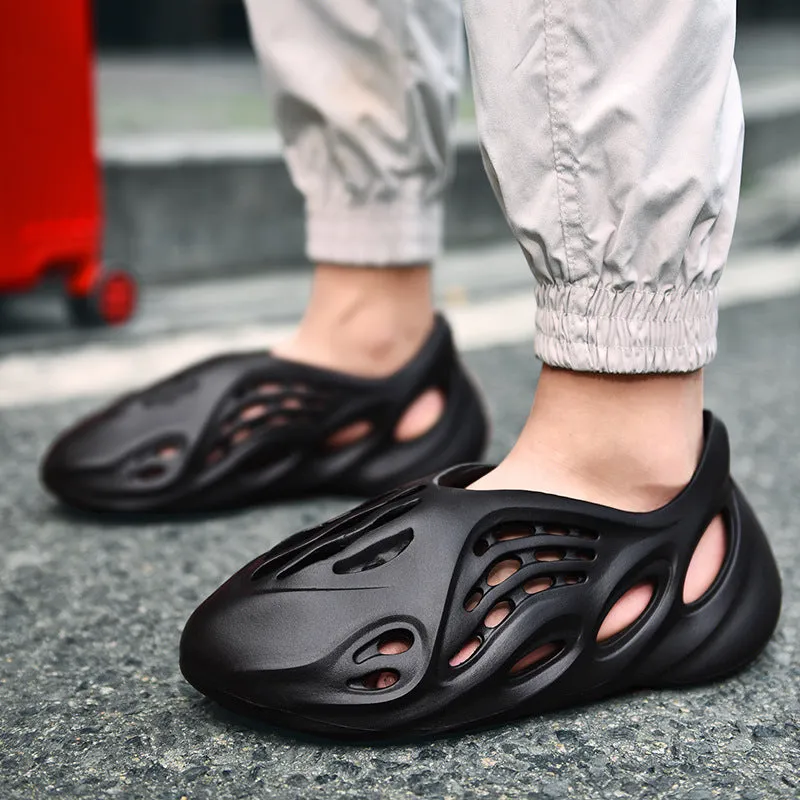 Coconut Hole Shoes Ins Trendy Big Talker Sandals Summer plus Size Beach Shoes Sports Sandals Men Comfortable Kitten Heel Sandals