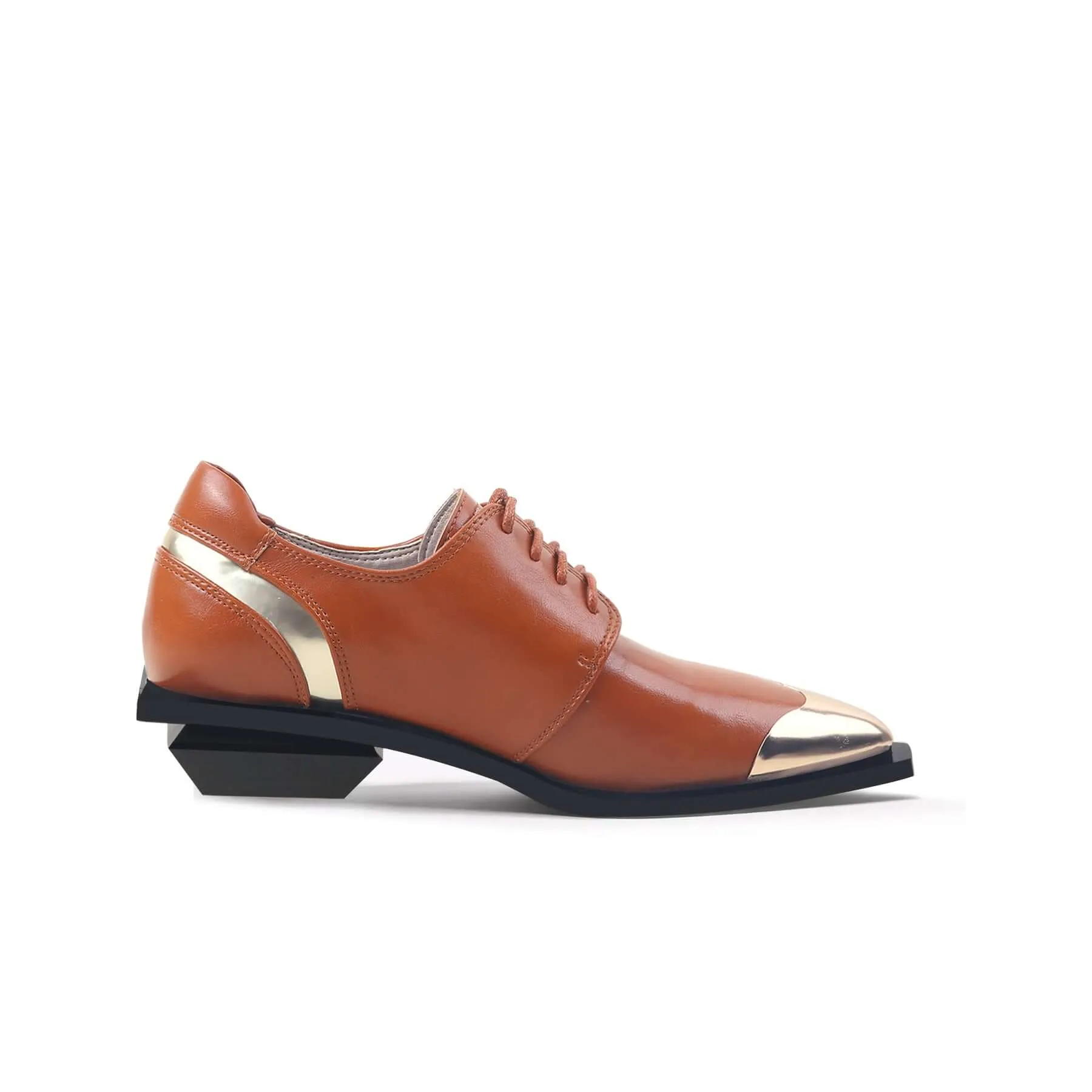 Color Block Low Heel Oxford Shoes Oxfords Definition