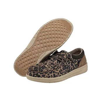 Slip On Shoes For Flat Feet Hey Dude Women's Polly Leo Nut Sneakers