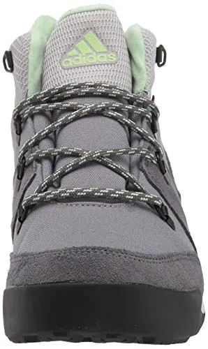 Adidas Berlin Shoes adidas outdoor Unisex-Child CW Snowpitch Snow Boot, Grey Three/Grey Four/Glow Green, 13K Child US Little Kid