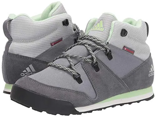 Adidas Shoes Near Me adidas outdoor Unisex-Child CW Snowpitch Snow Boot, Grey Three/Grey Four/Glow Green, 13K Child US Little Kid