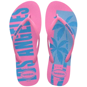 Archie Arch Support Flip Flops Havaianas Slim Postcard USA Flip Flops - Turquoise