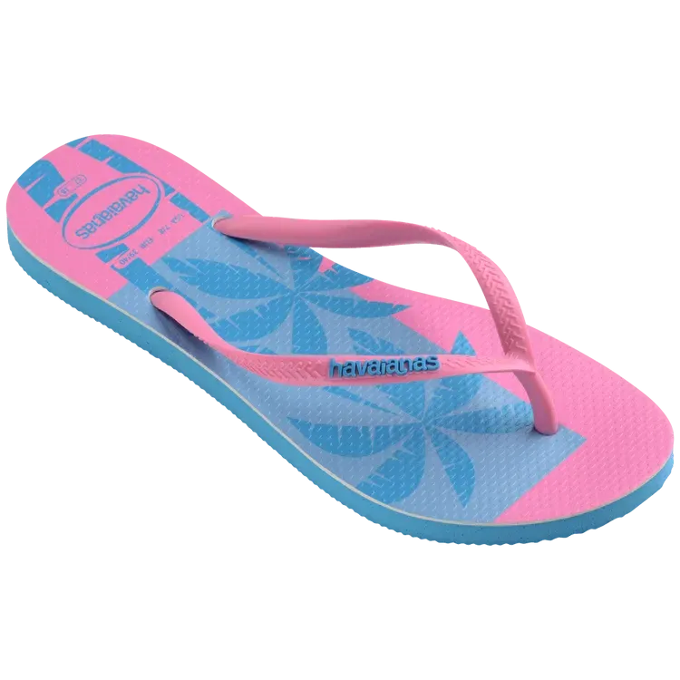 Princess Flip Flops Havaianas Slim Postcard USA Flip Flops - Turquoise
