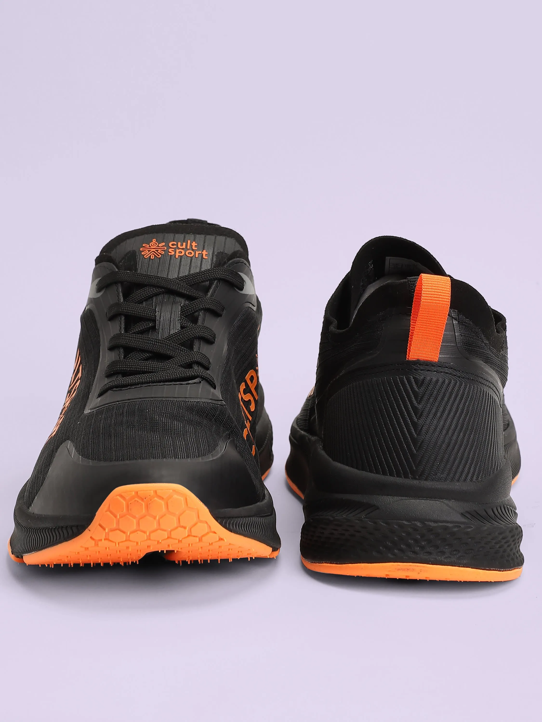 Comfort Men Running Shoes - Black/Orange Top Running Shoes 2024